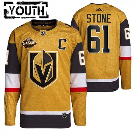Kinder Eishockey Vegas Golden Knights Trikot Mark Stone 61 2022 NHL All-Star Gold Authentic